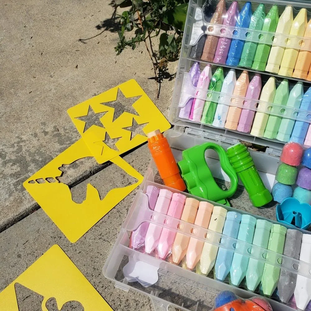 NEW 80 Piece Sidewalk Chalk Toddler School Supplies Arts and Crafts Art supplies